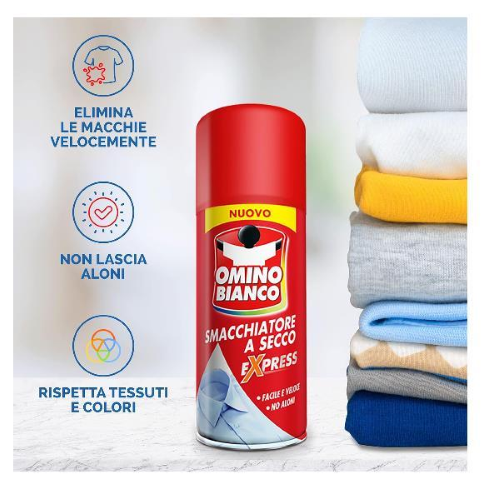 Smacchiatore a secco - 125 ml - Omino Bianco